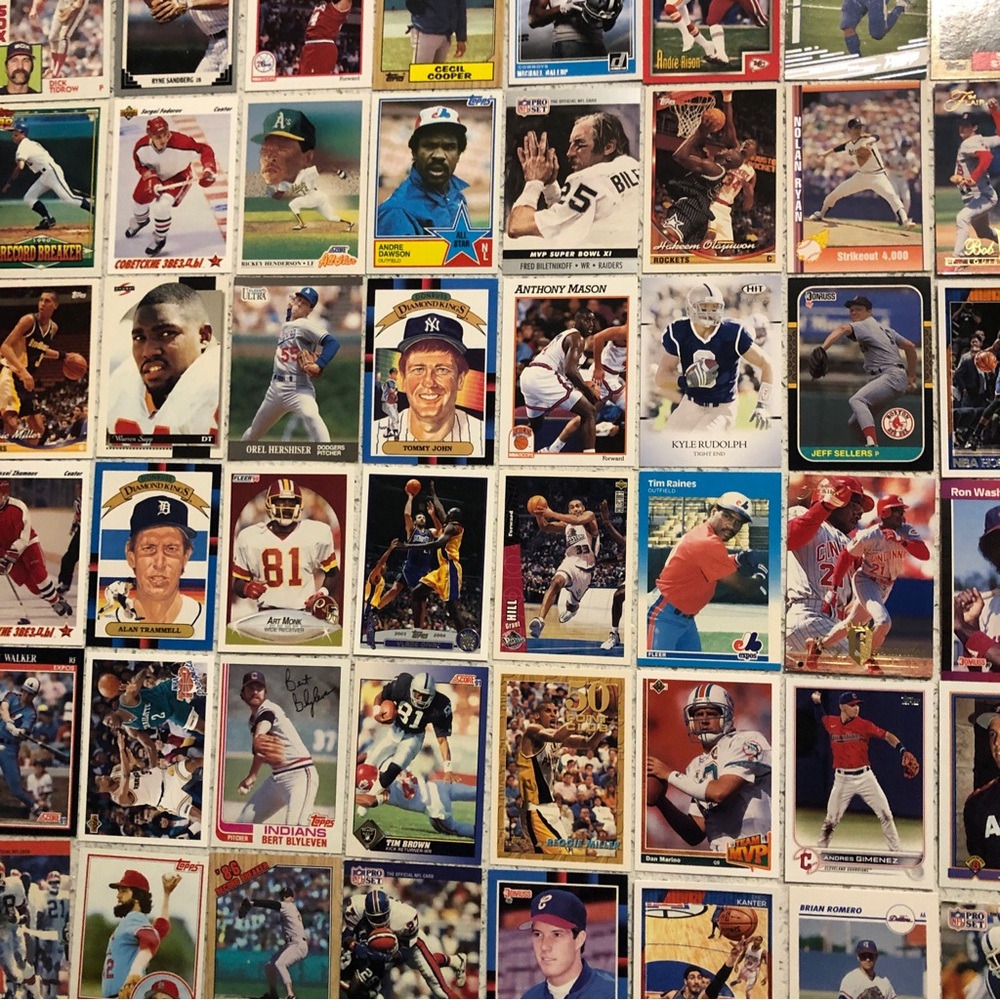 66 Sports Cards Nolan Ryan Sergei Fedorov Grant Hill Rickey Henderson Dan Marino